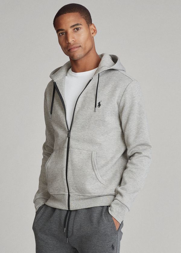 Men's Polo Ralph Lauren Double-Knit Full-Zip Hoodies | 473520OZJ